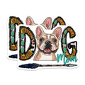 (2 Pack) French Bulldog Dog Mom Magnets - Western Boho Sunflowers - Leopard Turquoise Arrow Decor - 5 Inches On Longest Side - Thick Durable Magnet - Made in USA - MAG28124