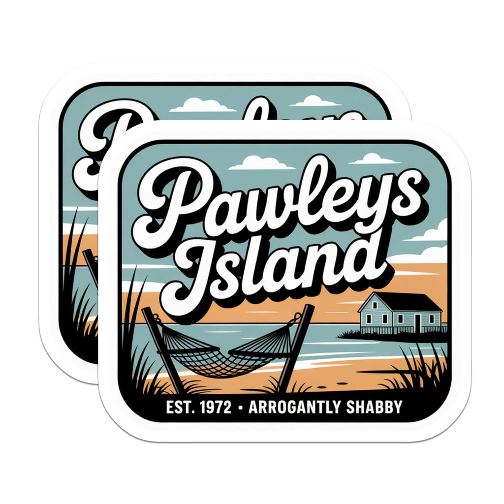 (2 Pack) Pawleys Island Magnets - South Carolina Decor - Coastal Beach House Magnet - 5" On Longest Side - Premium Magnet - for Cars, Refrigerators, Toolboxes, Lockers - Made in USA - MAG18684