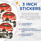 (3 Pack) Alien Cowboy Decals - Western UFO - Desert Abduction - 3 Inches On Longest Side - Easy Peel & Apply - Made in USA - 3MCS8707