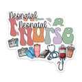 (2 Pack) Neonatal Nurse Magnets - NICU Nurse Life Stethoscope Coffee - Healthcare Professional Decor - 5 Inches On Longest Side - Thick Durable Magnet - Made in USA - MAG21806