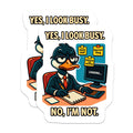 (2 Pack) Funny Duck Magnets - Office Humor Procrastination Meme - Executive Animal Desk Accessories - Loading Screen - 5 Inches On Longest Side - Thick Durable Magnet - Made in USA - MAG21547