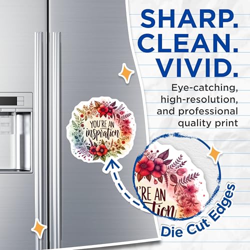 (2 Pack) Inspirational Magnets - You're an Inspiration - Motivational Home Magnets - 5" On Longest Side - for Cars, Fridges, Toolboxes - Made in USA - MAG4429