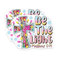(2 Pack) Be The Light Magnets - Christian Faith Decor - Inspirational Bible Verse Matthew 5:14-5 Inches On Longest Side - Thick Durable Magnet - Made in USA - MAG28774