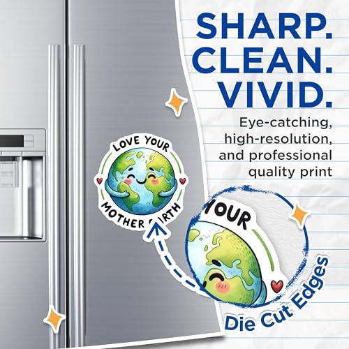 (2 Pack) Eco-Friendly Decor Magnet - 5" On Longest Side - Sticks to Smooth Flat Surfaces - Made in USA - MAG9750