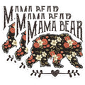 (3 Pack) Mama Bear Decals - Floral Bear Mom - Cute Laptop Decal - 3 Inches On Longest Side - Easy Peel & Apply - Made in USA - 3MCS4529