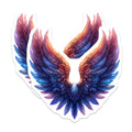 (2 Pack) Cosmic Wings Magnets - Phoenix Angel Feathers - Ethereal Sparkle Decor - 5 Inches On Longest Side - Thick Durable Magnet - Made in USA - MAG28509