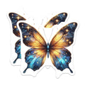 (2 Pack) Galaxy Butterfly Magnets - Celestial Space Art Decor - Ethereal Whimsical Design Fridge Locker - 5 Inches On Longest Side - Thick Durable Magnet - Made in USA - MAG39565