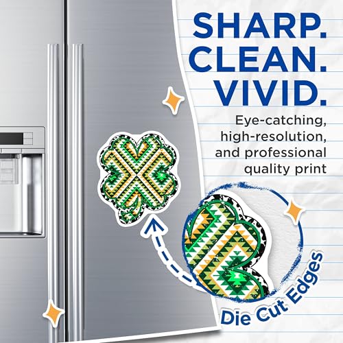 (2 Pack) St. Patrick's Day Decor Magnet - 5" On Longest Side - Sticks to Smooth Flat Surfaces - Made in USA - MAG9850