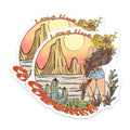 (2 Pack) Cowgirl Magnets - Long Live Cowgirls Retro Desert Art - Western Boho Refrigerator Decoration - 5 Inches On Longest Side - Thick Durable Magnet - Made in USA - MAG36930
