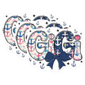 (3 Pack) Gigi Anchor Decals - Nautical Gigi - Grandma Anchor Decal - 3 Inches On Longest Side - Easy Peel & Apply - Made in USA - 3MCS7573