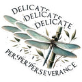 (3 Pack) Dragonfly Decals - Delicate Perseverance - Laptop Decals - 3 Inches On Longest Side - Easy Peel & Apply - Made in USA - 3MCS1511