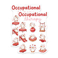 (2 Pack) Occupational Therapy Magnets - Cute Duck Decor - Therapy Office Magnets - 5" On Longest Side - Premium Magnet - for Cars, Refrigerators, Toolboxes, Lockers - Made in USA - MAG15412