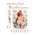 (2 Pack) Northern Cardinal Magnets - Kentucky State Bird - Floral Bird Lover Decor - 5" On Longest Side - Premium Magnet - for Cars, Refrigerators, Toolboxes, Lockers - Made in USA - MAG18774