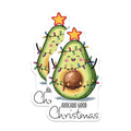 (2 Pack) Avocado Christmas Magnets Magnets - Cute Avocado Holiday Decor - 5" On Longest Side - Made in USA - Sticks to Refrigerators & Metal Surfaces - MAG8393