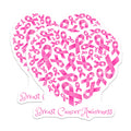 (2 Pack) Breast Cancer Awareness Magnets - Pink Ribbon Magnets - Heart Shape Magnets for Awareness Support - 5" On Longest Side - for Cars, Refrigerators, Toolboxes, Lockers - Made in USA BMCS3369