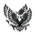 (2 Pack) Eagle Magnets - American Flag Decor - Patriotic Refrigerator Magnets - 5" On Longest Side - Premium Magnet - for Cars, Refrigerators, Toolboxes, Lockers - Made in USA - MAG16556
