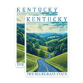 (2 Pack) Kentucky Bluegrass State Magnets - Scenic Countryside Road View - Travel Souvenir Collector Item - 5 Inches On Longest Side - Thick Durable Magnet - Made in USA - MAG19235