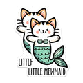 (2 Pack) Cute Cat Magnets - Mermaid Cat Fridge - Fun Kitchen Decor Little Mewmaid - Adorable Kitten - 5" On Longest Side - for Cars, Toolboxes, Lockers - Made in USA BMCS3132