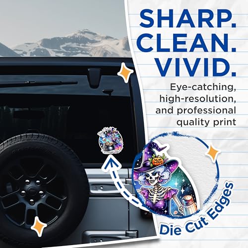 (2 Packs) Splish Splash His Opinion was Trash Stickers - Funny Spell Witchy Vibes Decals - 5 Inches On Longest Side - Premium Vinyl Decal - Sticks to Any Smooth Flat Surface - Made in USA - BMCS2523