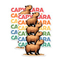(2 Pack) Capybara Stack Magnets - Cute Animal Magnets - Vibrant Capybara Art Magnets- 5" On Longest Side - for Fridges, Toolboxes, Cars - Made in USA - MAG2659
