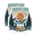 (2 Pack) Mountain Time Magnets - Nature Landscape Magnets - Outdoor Adventure Magnets - 5" On Longest Side - for Cars, Refrigerators, Toolboxes, Lockers - Made in USA BMCS3266