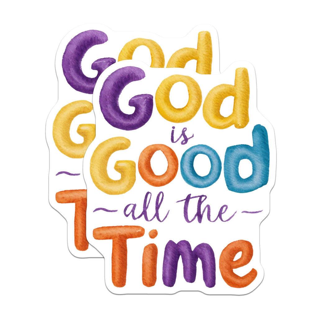 (2 Pack) God is Good Magnets - Religious Saying Magnet - Inspirational Fridge Magnets - 5" On Longest Side - Premium Magnet - for Cars, Refrigerators, Toolboxes, Lockers - Made in USA - MAG14999