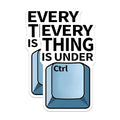 (2 Pack) Everything Under Control Magnets - 5" On Longest Side - for Cars, Fridges, Toolboxes - Made in USA - MAG7419