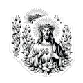 (2 Pack) Jesus Sacred Heart Magnets - Religious Icon - Christian Home Decor - Faith-Based Art - Inspirational Magnets - 5" On Longest Side - for Cars, Fridges, Toolboxes - Made in USA - MAG7321