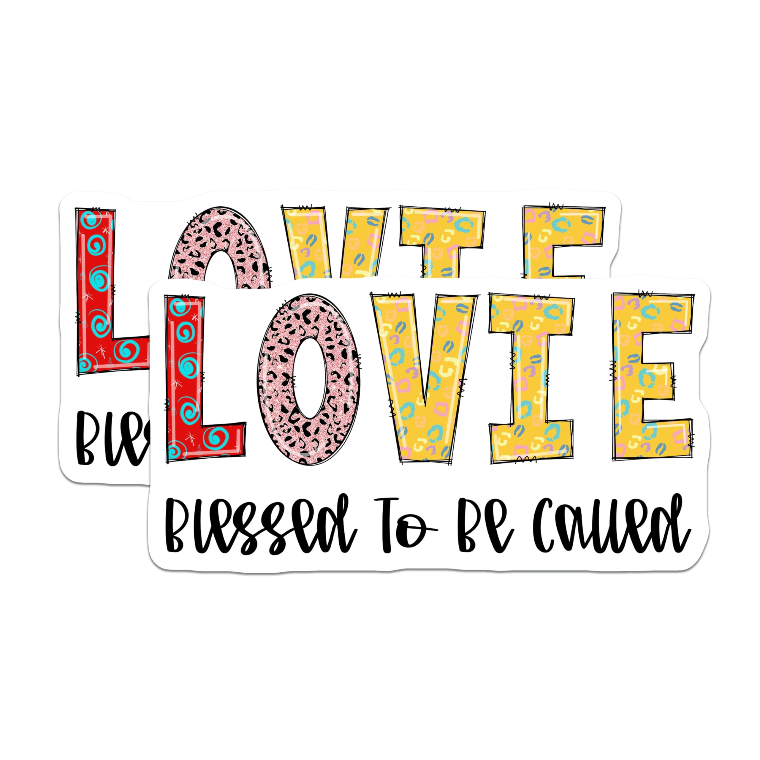 (2 Pack) Lovie Magnets - Blessed to Be Called - Colorful Refrigerator Magnets - 5" On Longest Side - Premium Magnet - for Cars, Refrigerators, Toolboxes, Lockers - Made in USA - MAG15563