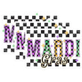 (3 Pack) Mardi Gras Decals - Laptop Decals - Celebration Decal- 3 Inches On Longest Side - Easy Peel & Apply - Made in USA - 3MCS5147