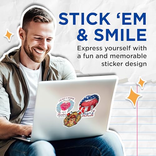 (2 Pack) Wife Stickers - Husband with Wings - Memorial Stickers - 5" On Longest Side - Sticks to Smooth Flat Surfaces - Made in USA - BMCS6112