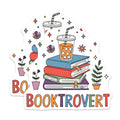 (2 Pack) Booktrovert Magnets - Cozy Book Lover Decor - Introvert Reader Fridge Accents - Literary Academic Student Gift - 5 Inches On Longest Side - Thick Durable Magnet - Made in USA - MAG36498