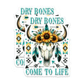(2 Pack) Cow Skull Magnets - Sunflower Decor - Boho Home Decoration - 5" On Longest Side - Premium Magnet - for Cars, Refrigerators, Toolboxes, Lockers - Made in USA - MAG14575