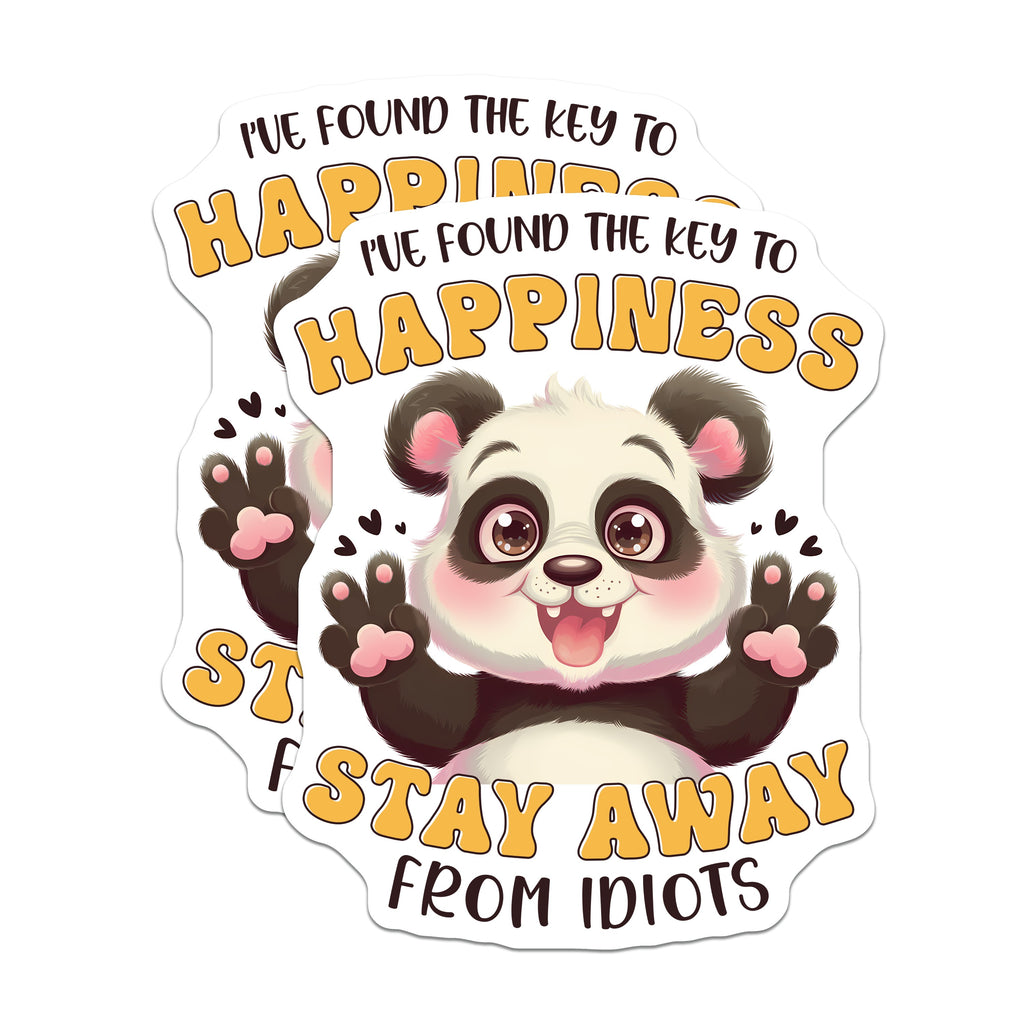 (2 Pack) Funny Panda Magnets - Sarcastic Quote Fridge Magnets - Introvert Humor Office Decor - Cute Animal Fridge Magnets - 5" - Durable Magnet - Made in USA - MAG38375
