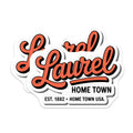 (2 Pack) Laurel Hometown Magnets - Est 1882 USA Souvenir - Vintage Community Pride - Retro Local Identity - 5 Inches On Longest Side - Thick Durable Magnet - Made in USA - MAG19140