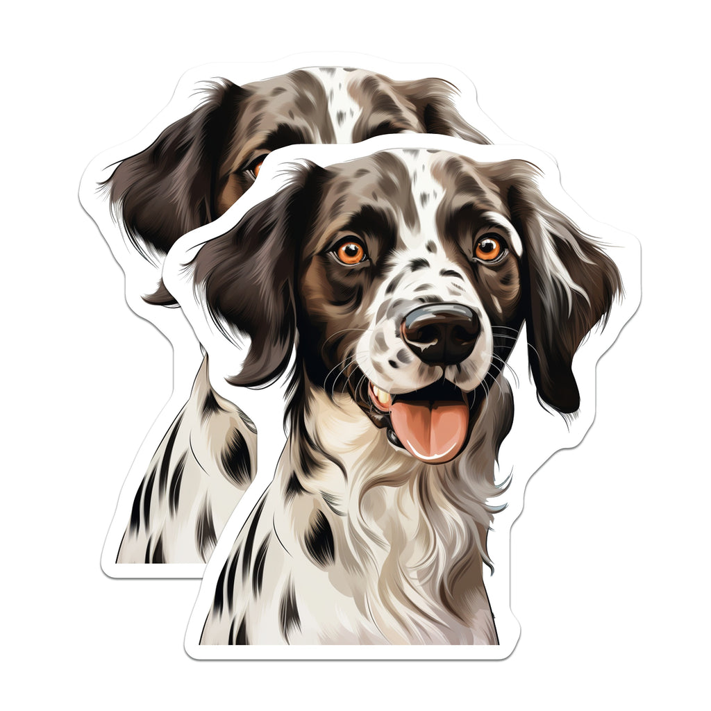 (2 Pack) Springer Spaniel Magnets - Happy Dog Art - Pet Lover Fridge Decor Collectible - 5 Inches On Longest Side - Thick Durable Magnet - Made in USA - MAG37254