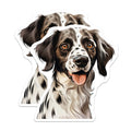 (2 Pack) Springer Spaniel Magnets - Happy Dog Art - Pet Lover Fridge Decor Collectible - 5 Inches On Longest Side - Thick Durable Magnet - Made in USA - MAG37254