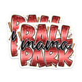 (2 Pack) Ballpark Mama Magnets - Baseball Softball Mom - Game Day Fan - 5 Inches On Longest Side - Thick Durable Magnet - Made in USA - MAG25200
