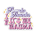 (2 Pack) Thanks It's The Trauma Magnets - Funny Quote - Office Decor - Therapy Humor - 5" On Longest Side - for Cars, Fridges, Toolboxes - Made in USA - MAG8236