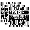 (3 Pack) Electrician Decals - Funny Electrician Sayings - Electrician Humor Gift - 3 Inches On Longest Side - Easy Peel & Apply - Made in USA - 3MCS4525