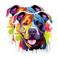 (2 Pack) American Staffordshire Terrier Dog Magnets - 5 Inches On Longest Side - Choose from Over 100 Dog Breeds - for Cars, Refrigerators, Toolboxes - Made in USA - MAG1754