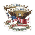 (2 Pack) 250th Anniversary Magnets - American Eagle Flag - Patriotic USA Decor - 5 Inches On Longest Side - Thick Durable Magnet - Made in USA - MAG24272