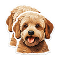 (2 Pack) Goldendoodle Magnets - Cute Dog Lover Pet Refrigerator Decor - Animal Fan Kitchen Accessories - 5 Inches On Longest Side - Thick Durable Magnet - Made in USA - MAG25761