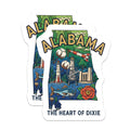 (2 Pack) Alabama State Magnets - Heart of Dixie Decor - Southern Pride Souvenirs - 5" On Longest Side - Premium Magnet - for Cars, Refrigerators, Toolboxes, Lockers - Made in USA - MAG14749