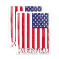(2 Pack) Merica Patriotic Magnets - American Flag Decor - Independence Day Celebration - 5 Inches On Longest Side - Thick Durable Magnet - Made in USA - MAG25433