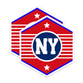 (2 Pack) NY State Magnets - New York Pride - Souvenir Refrigerator Magnets - 5" On Longest Side - Premium Magnet - for Cars, Refrigerators, Toolboxes, Lockers - Made in USA - MAG17967
