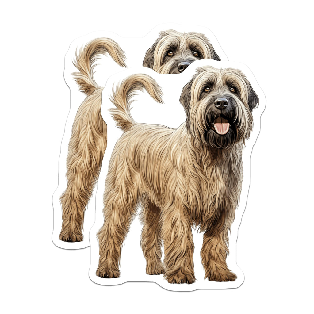 (2 Pack) Soft Coated Wheaten Terrier Magnets - Wheaten Terrier Dog Art - Pet Owner Dog Mom Dad Decor - 5 Inches On Longest Side - Thick Durable Magnet - Made in USA - MAG26163