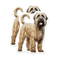 (2 Pack) Soft Coated Wheaten Terrier Magnets - Wheaten Terrier Dog Art - Pet Owner Dog Mom Dad Decor - 5 Inches On Longest Side - Thick Durable Magnet - Made in USA - MAG26163