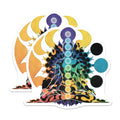 (2 Pack) Chakra Magnets - Yoga Meditation Decor - Spiritual Refrigerator Magnets - 5" On Longest Side - Premium Magnet - for Cars, Refrigerators, Toolboxes, Lockers - Made in USA - MAG15406