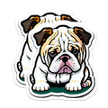 (2 Pack) English Bulldog Magnets - Cute Puppy Dog Decor - Animal Lover Fridge Accent - Canine Pet Refrigerator Display - 5 Inches On Longest Side - Thick Durable Magnet - Made in USA - MAG20636